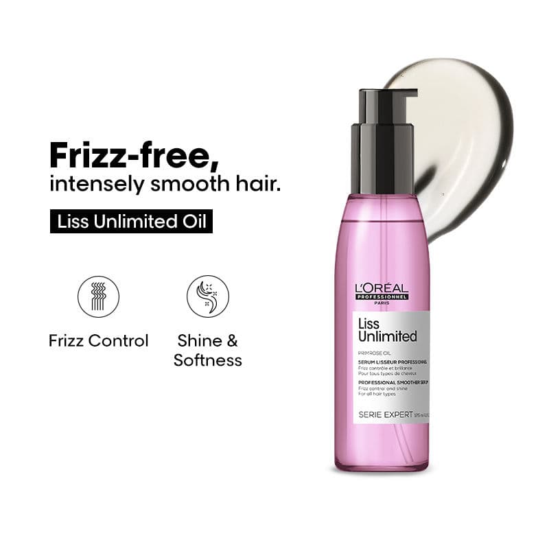 L'Oréal Professionnel Liss Unlimited Leave-In Serum for Frizz Free Hair and Intense Smoothing