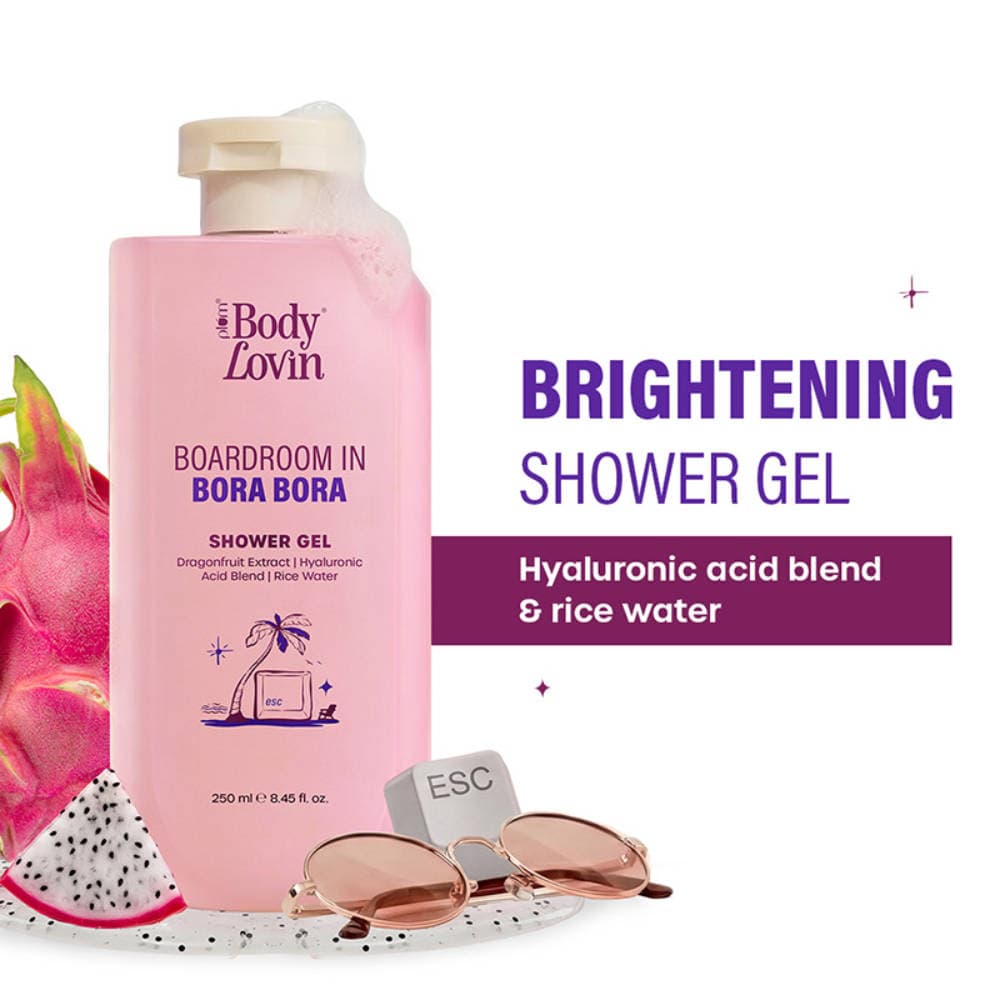 Plum BodyLovin’ Boardroom In Bora Bora Shower Gel, Hydrating & Brightening Body Wash