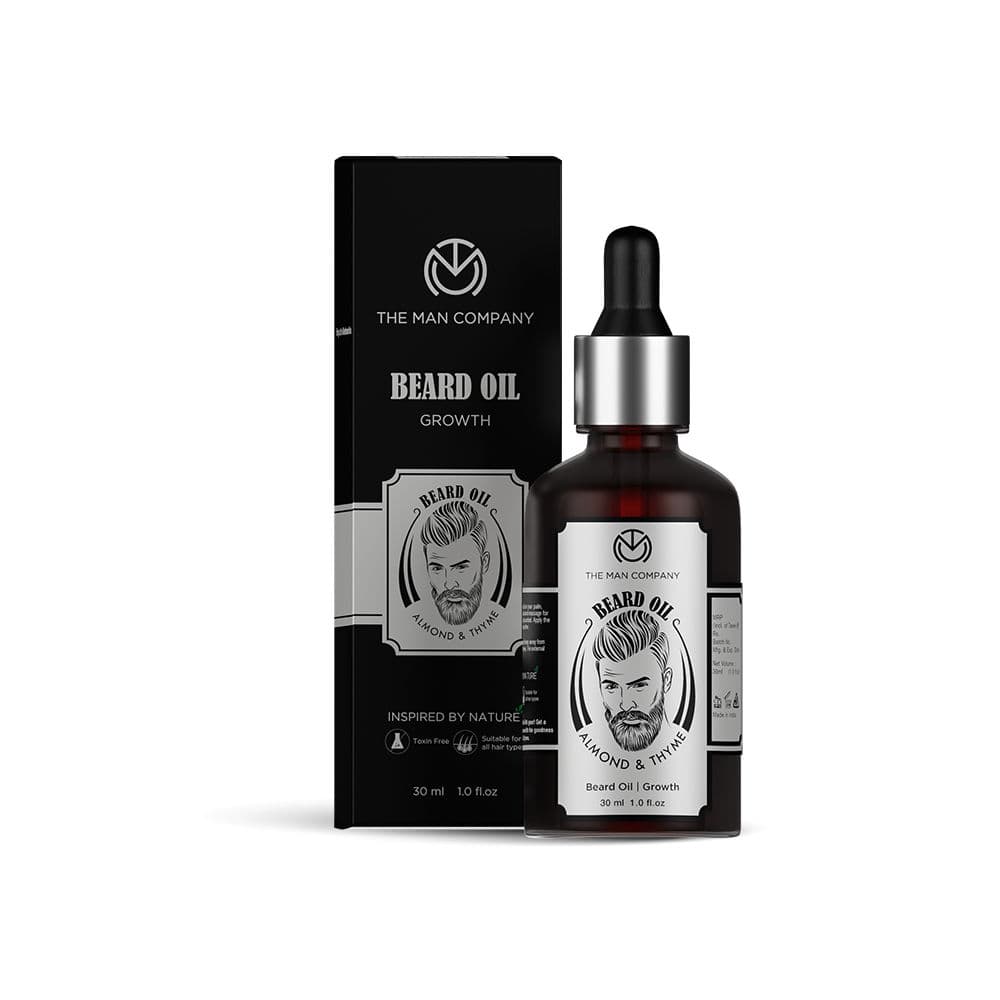 The Man Company 100% Natural Beard Oil - Light, Non-Sticky