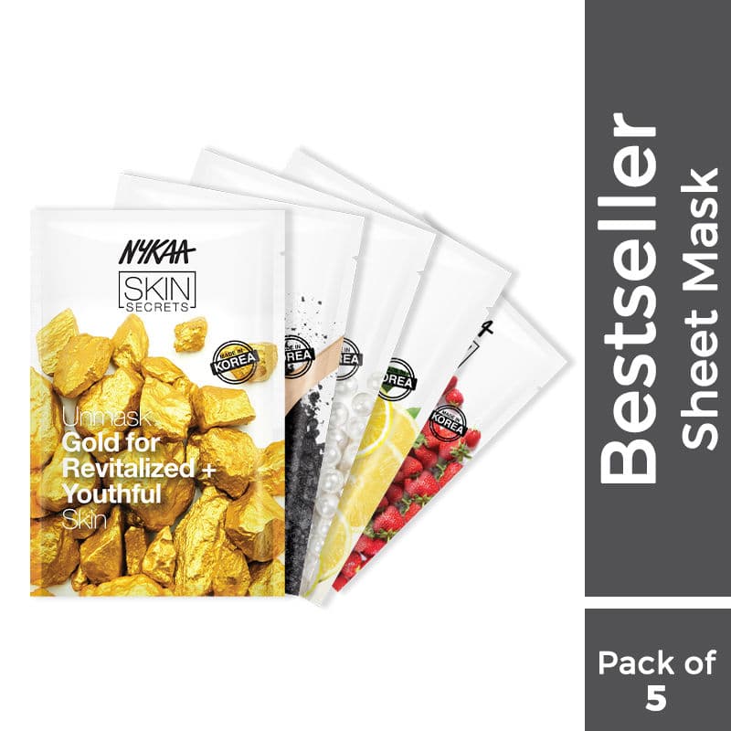 Nykaa Naturals Skin Secrets Bestseller Sheet Mask - Monthly Pack