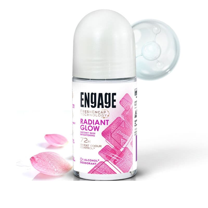 Engage Radiant Glow Roll-On Women With 72hr Protection