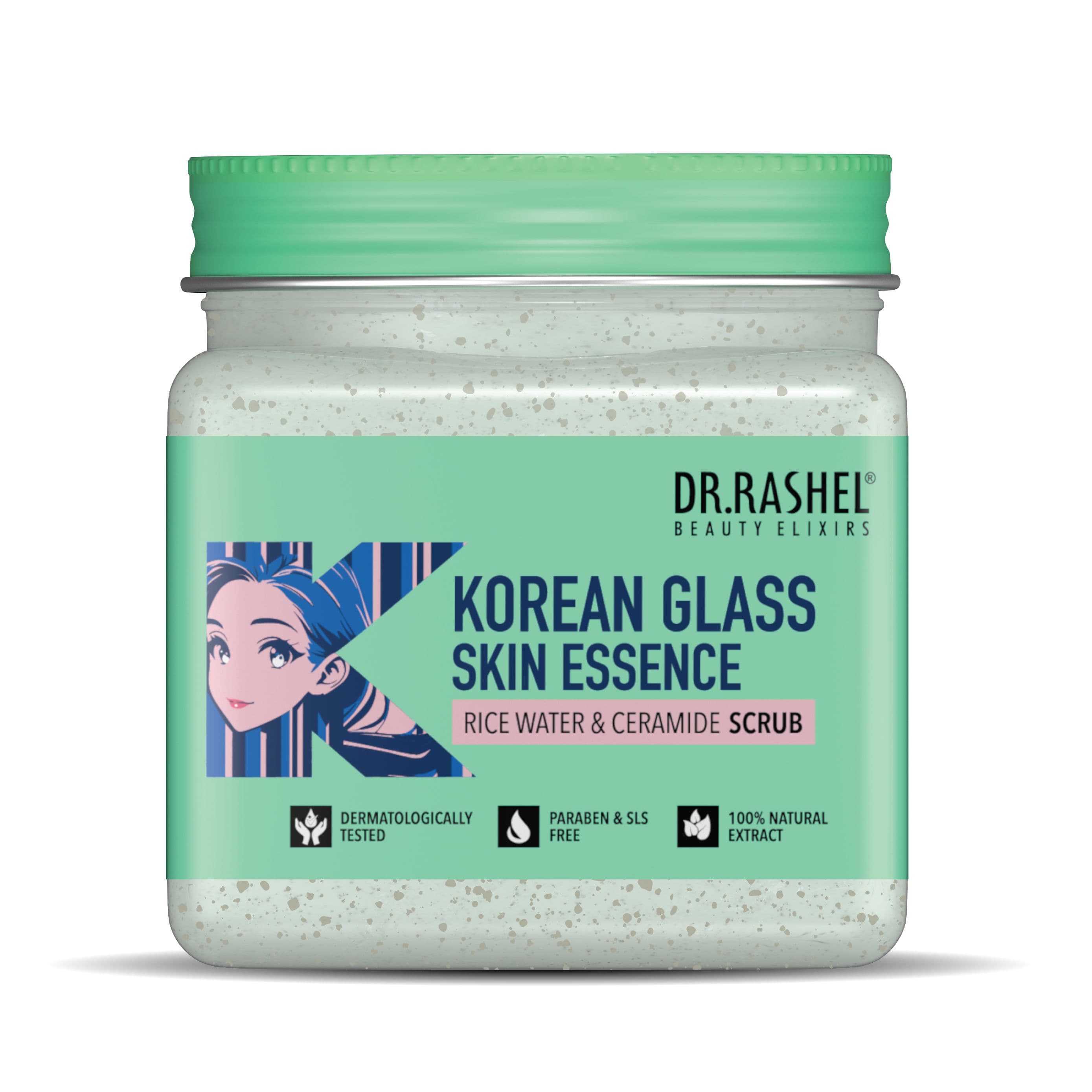 DR. RASHEL Korean Face & Body Scrub With Rice Water & Ceramide