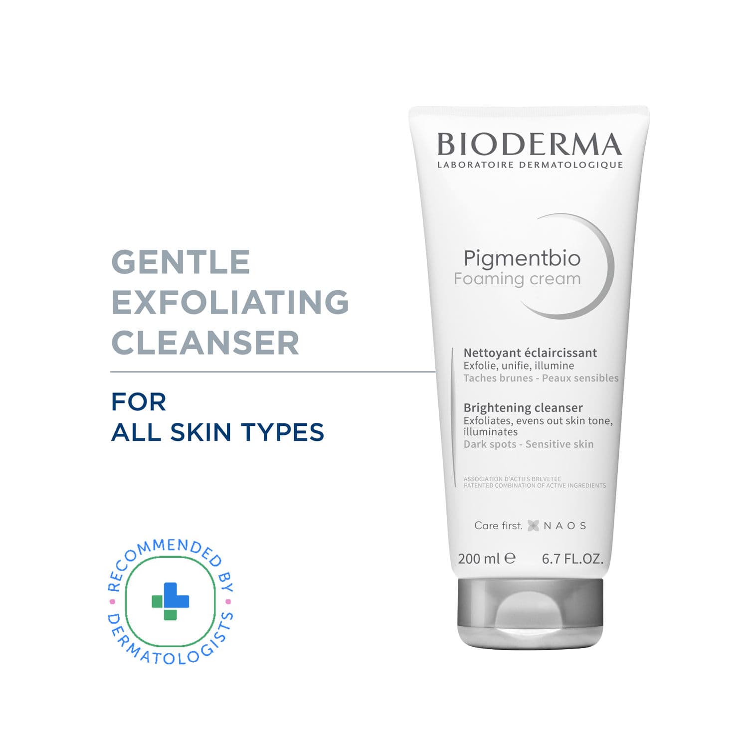 Bioderma Pigmentbio Foaming Cream Brightening Exfoliating Cleanser