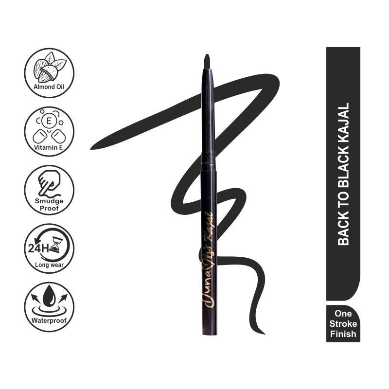 Dunamiss 24Hr Smudge-Proof Kajal - Jet Black