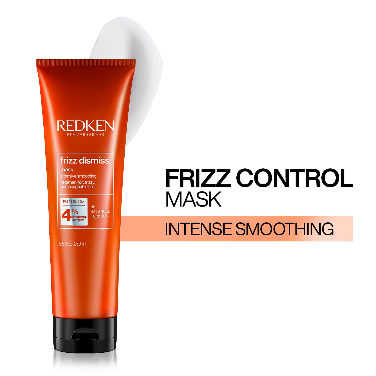 Redken Frizz Dismiss Mask With Smoothening Complex For Dry & Dull Hair - Anti Frizz