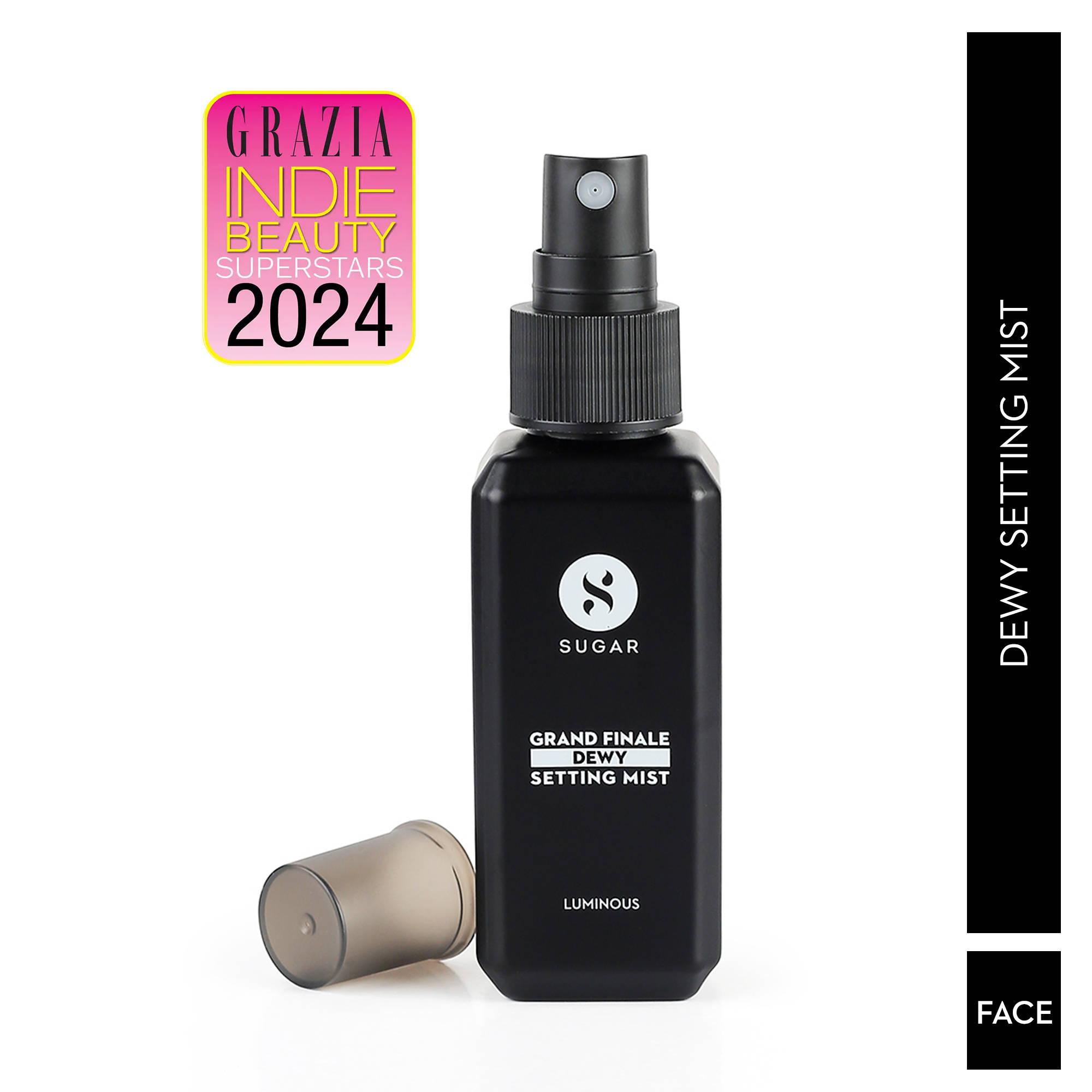 SUGAR Grand Finale Dewy 2 in 1 Setting Mist For Longlasting Makeup and Sun Protection |Paraben Free