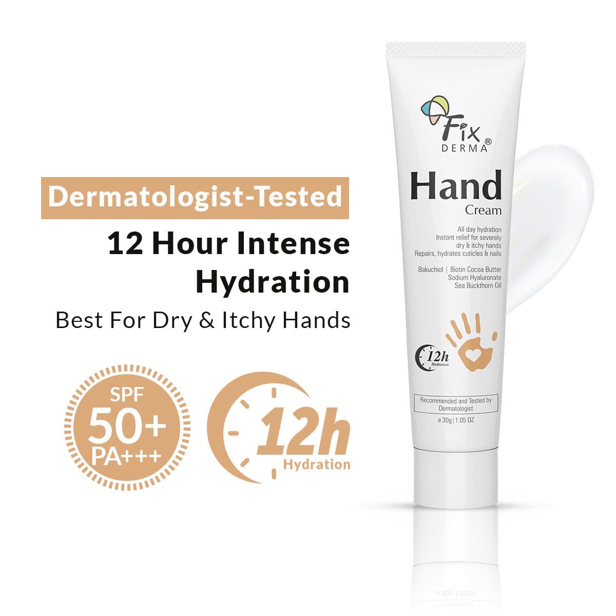 Fixderma Hand Cream for Women & Men | Hand Moisturizer | Hand Cream for Dry & Rough Hands