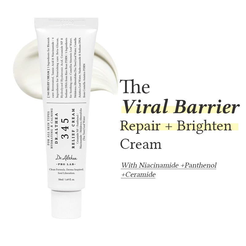 Dr.Althea 345 Relief Cream: Soothing & Barrier Repair Cream with power of Niacinamide & Panthenol