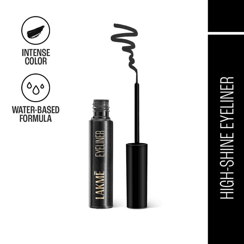 Lakme Unreal Precision Liquid Eye Liner Lightweight & Smudgeproof Eye Liner , Black