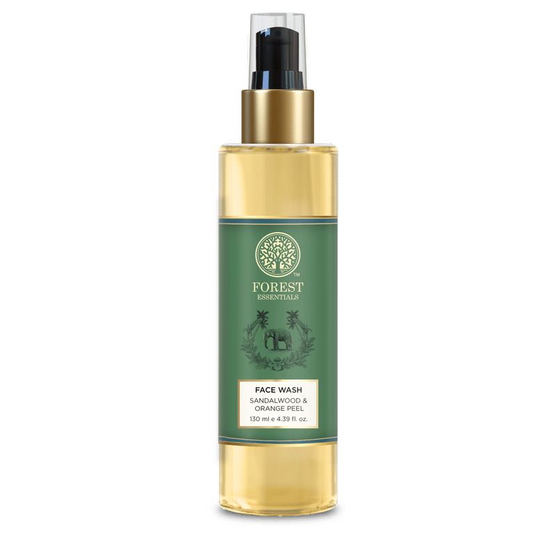 Forest Essentials Hydrating Facial Cleanser With Sandalwood & Orange Peel - Ayurvedic Face Wash