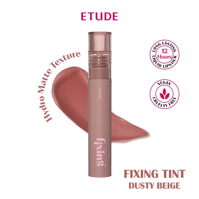 ETUDE Fixing Tint 08 Dusty Beige- Matte Liquid Lipstick