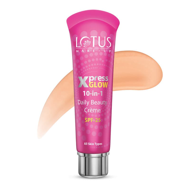 Lotus Make-Up Xpress Glow 10 In 1 Daily Beauty Face Cream SPF 25 For All Skin Types - Bright Angel