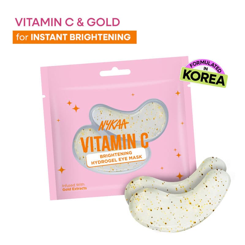 Nykaa Skin Vitamin C Brightening Under-Eye Hydrogel Patch - For Dark Circles & Pigmentation