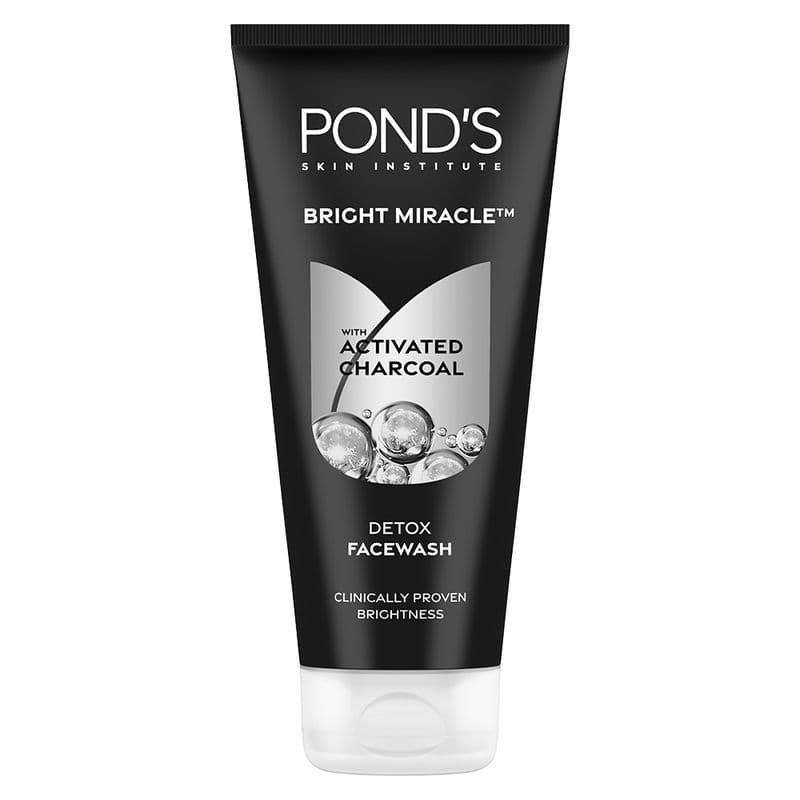 Ponds Bright Miracle Detox Facewash with 10X Power of Charcoal