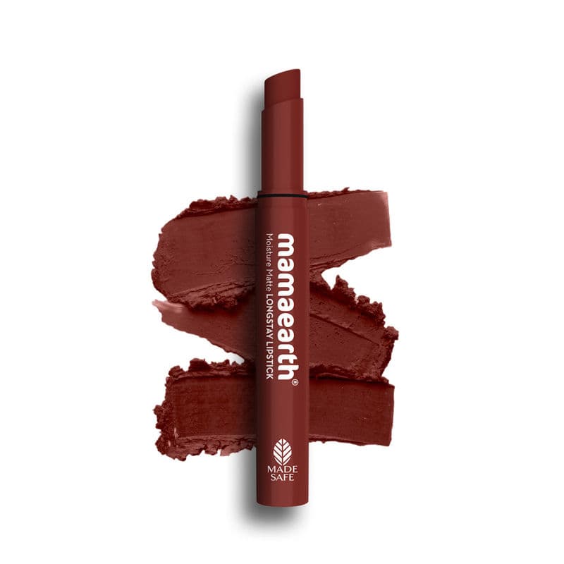 Mamaearth Moisture Matte Longstay Lipstick - 16 Hazenut Brown