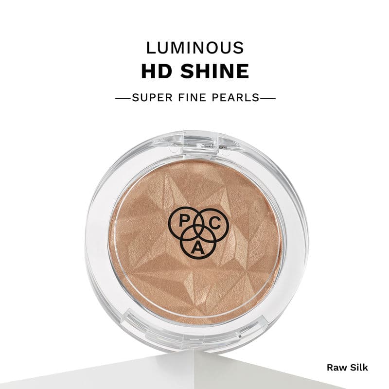 PAC Killer Glow Powder Highlighter Raw Silk - Micro Pearls, Champagne Gold Luminous HD Shine
