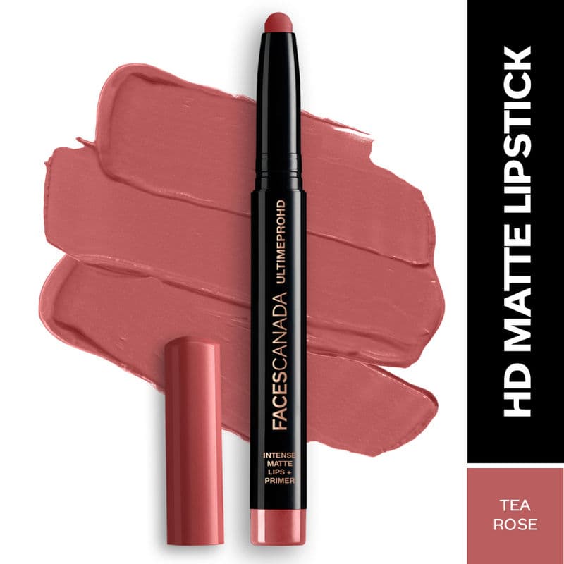 Faces Canada Ultime Pro HD Intense Matte Lips + Primer - Tea Rose 10, 9HR Long Stay