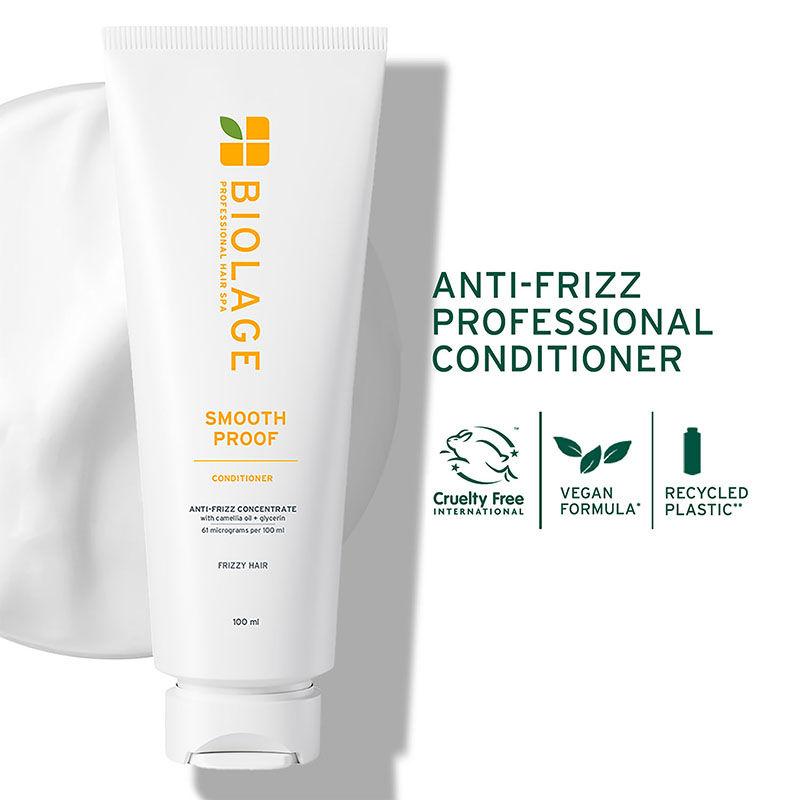 Biolage Smoothproof Anti-Frizz Conditioner with Camellia oil and Glycerin for 72HR Frizz Control