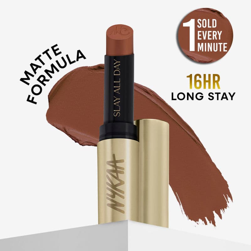 Nykaa Matte to Last No Transfer Long Lasting Lipstick - Chai