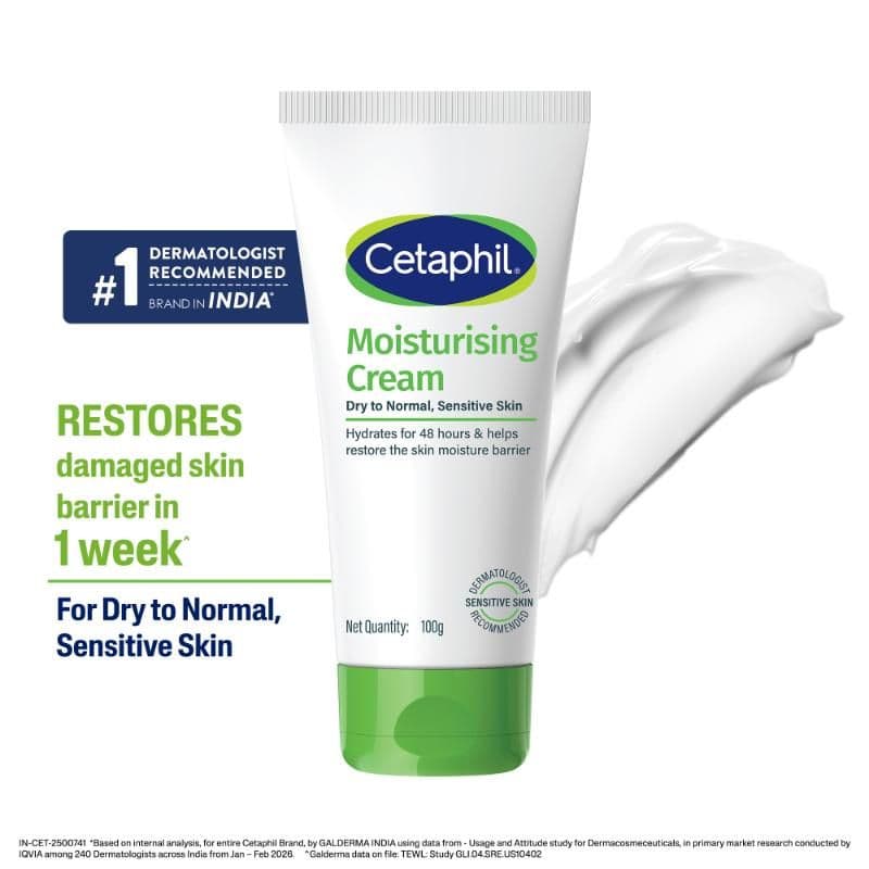 Cetaphil Moisturising Cream Restores Damaged Skin Barrier In 1 Week