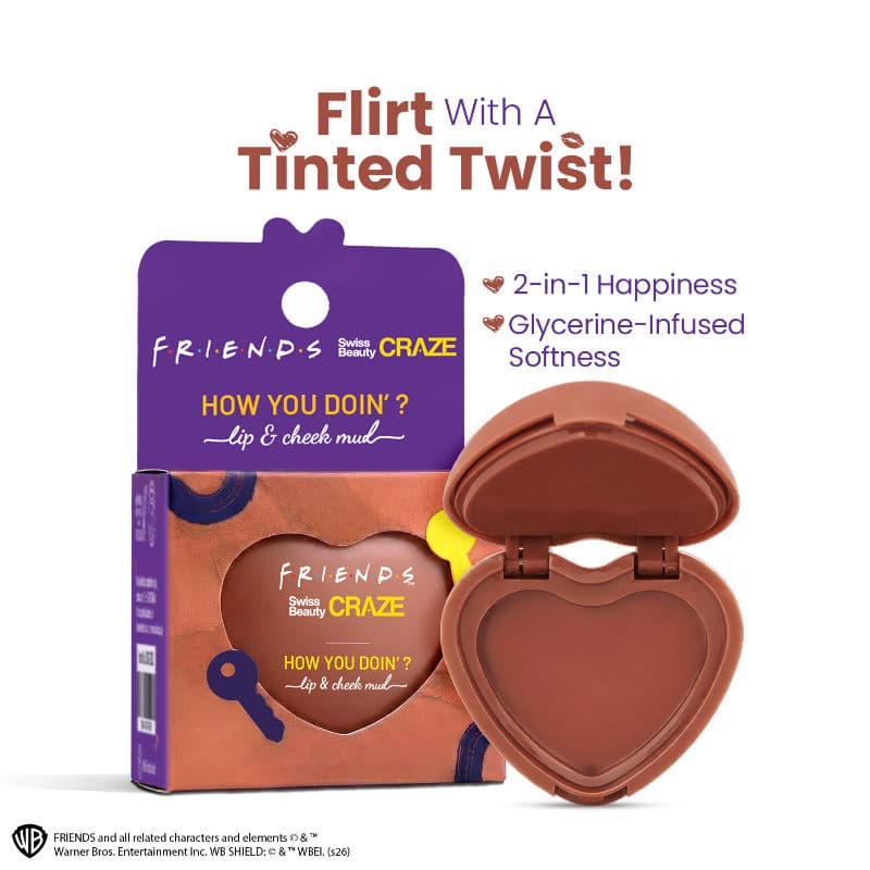 Swiss Beauty Craze How You Doin? Lip & Cheek Mud - 2 Flirty Blush