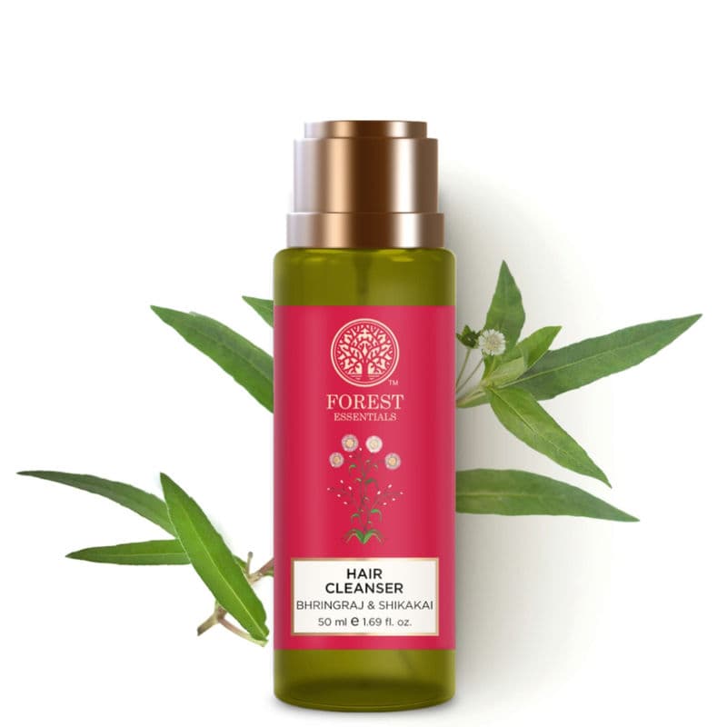 Forest Essentials Hair Cleanser Bhringraj & Shikakai - Ayurvedic Anti Dandruff Shampoo Sulphate Free