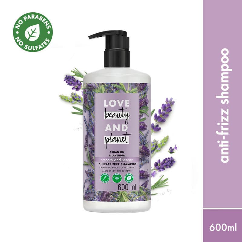 Love Beauty & Planet Argan Oil And Lavender Sulfate Free Smooth And Serene Shampoo