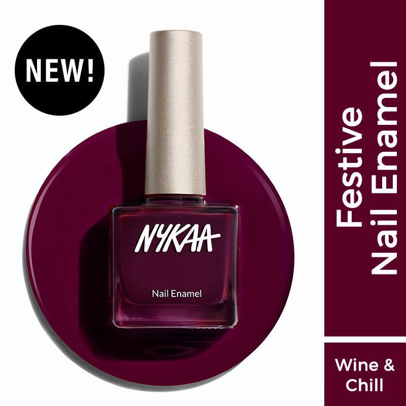 Nykaa Creme Nail Enamel - Wine & Chill 456