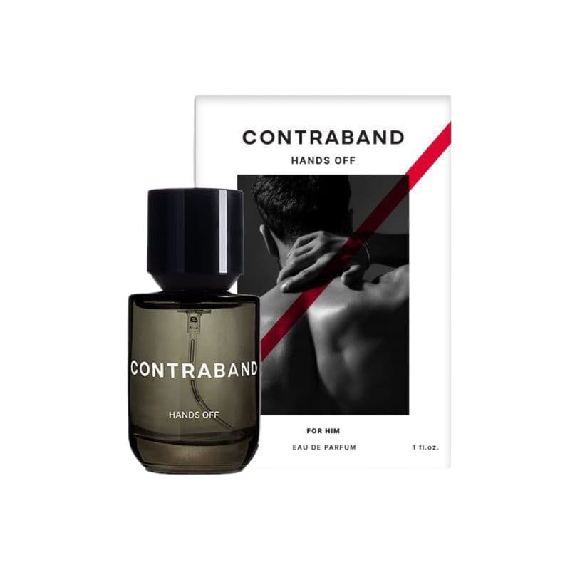 Contraband Hands Off Eau De Parfum Leathery Ambery Fragrance Hazelnut Oud Vanilla Intense Perfume