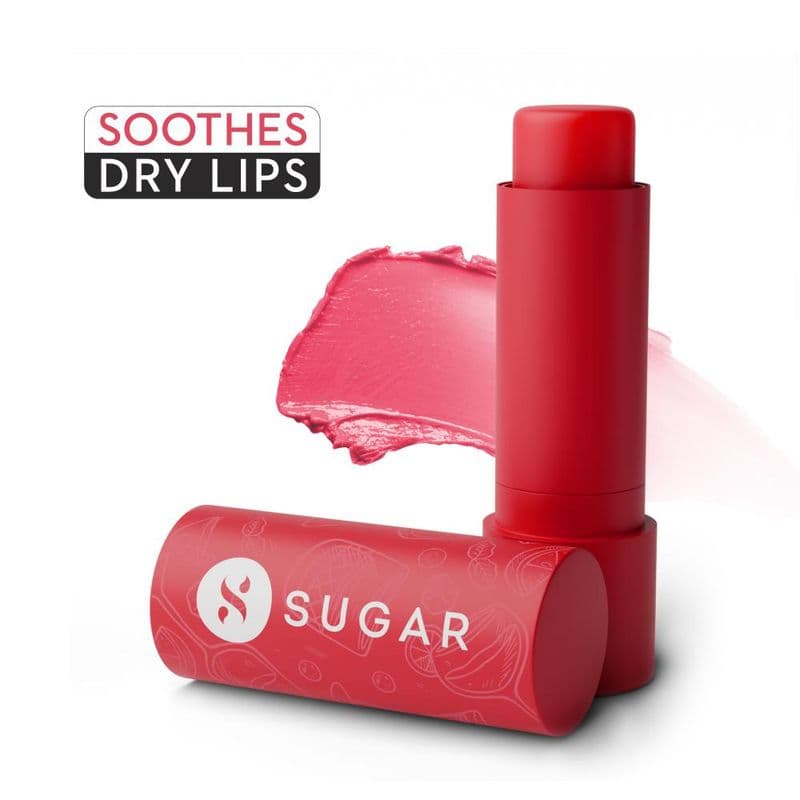 SUGAR Tipsy Lip Balm For Dry & Chapped Lips With Vit E, Shea Butter & Jojoba Oil|SPF 02 Cosmopolitan