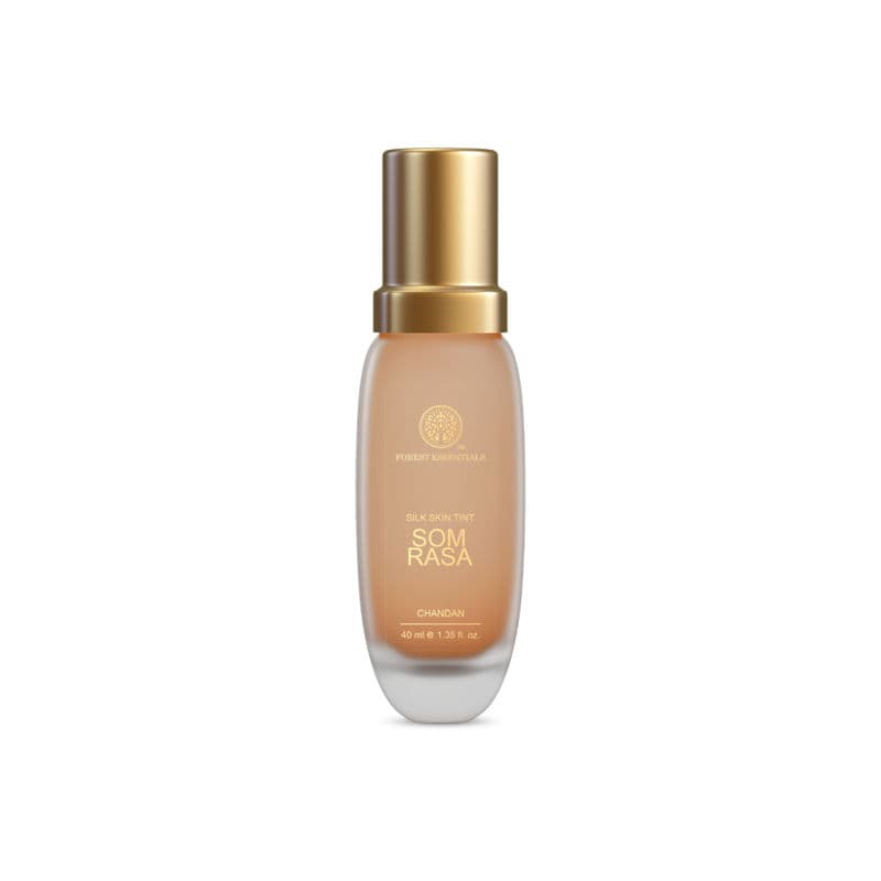 Forest Essentials Som Rasa Silk Tint Chandan - Natural Foundation for Even Skintone Medium Coverage