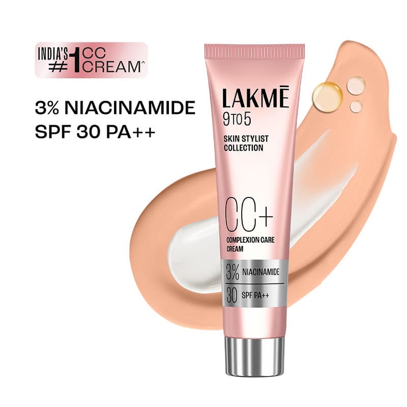 Lakme 9 To 5 CC Cream With SPF 30 PA++ And 3% Niacinamide Tinted Moisturizer To Conceal Dark Spots