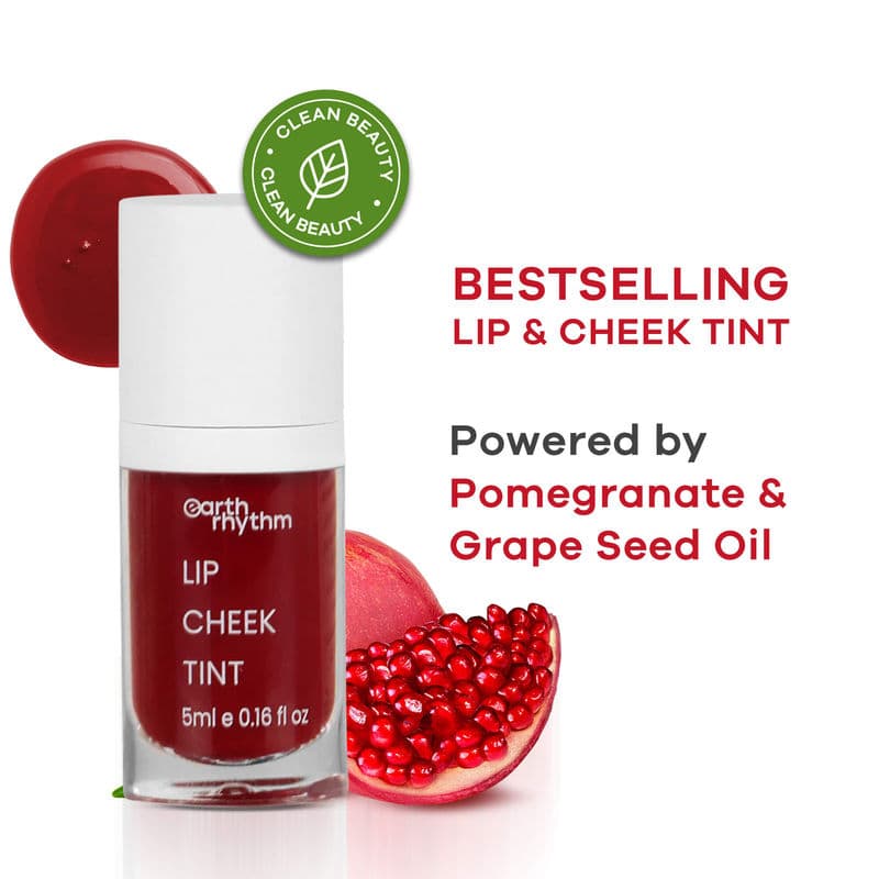 Earth Rhythm Lip & Cheek Tint - Brandy, Non-toxic Pigments, Long-stay and Everyday Wear