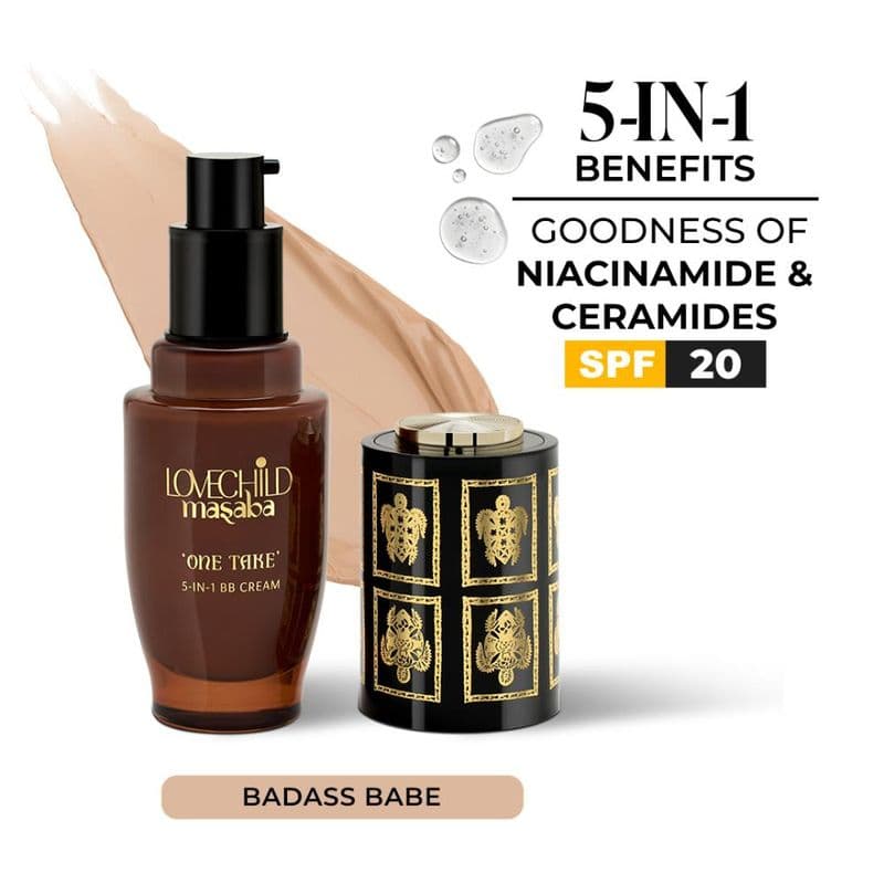 LoveChild Masaba One Take 5-In-1 BB Cream SPF 20 PA++ - Badass Babe