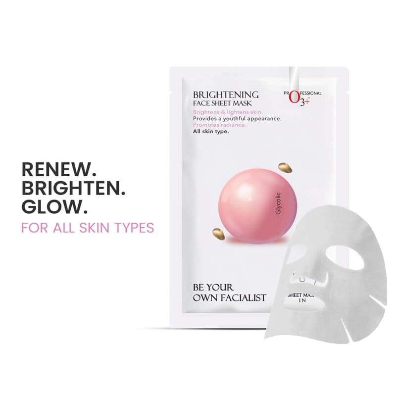 O3+ Facialist Brightening Face Sheet Mask With Glycolic