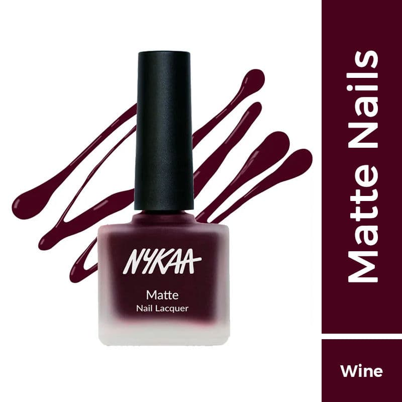 Nykaa Matte Nail Enamel Polish - Ruby Blaze 120