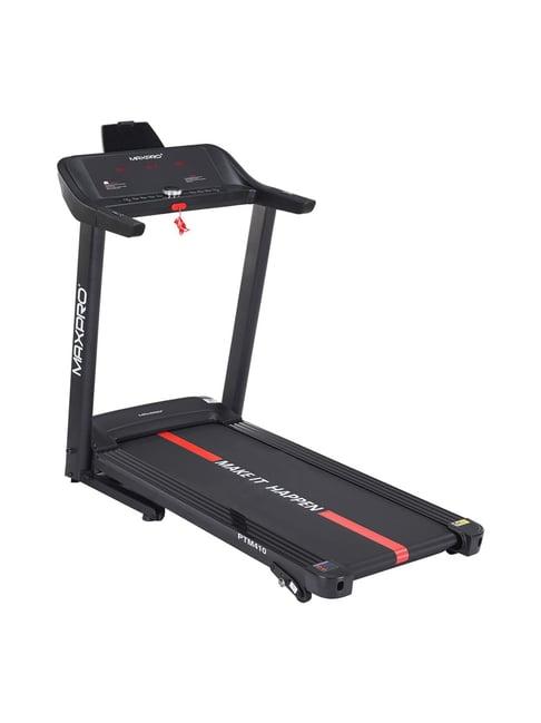 MAXPRO 2HP DC Motorized Foldable Treadmill (Jet Black)
