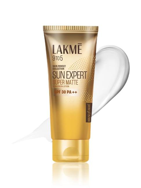 Lakme 9 To 5 Skin Perfect Collection Sun Expert Super Matte Sunscreen Lotion SPF 30 PA ++ - 50 ml
