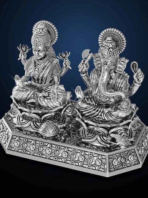 Joyalukkas Sacred Lakshmi & Ganesha 925 Silver Idol - 58.17 gm