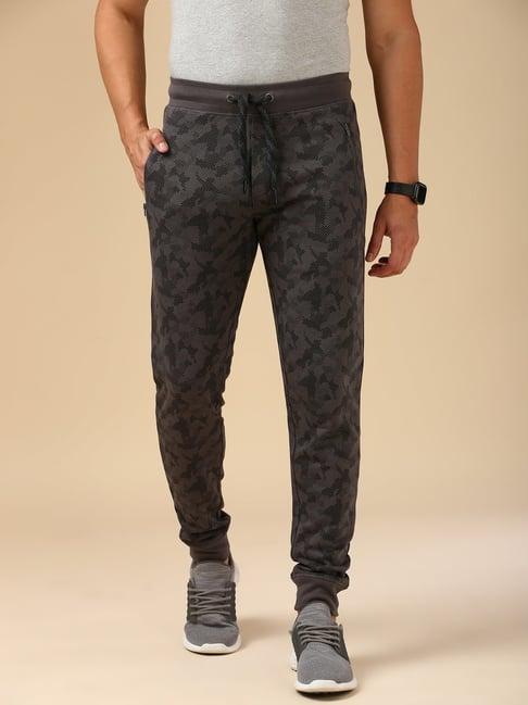 Van Heusen Grey Regular Fit Printed Joggers