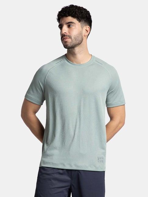 Jockey MV16 Men's Lightweight Microfiber Solid Round Neck Half Sleeve T-Shirt with Breathable Mesh