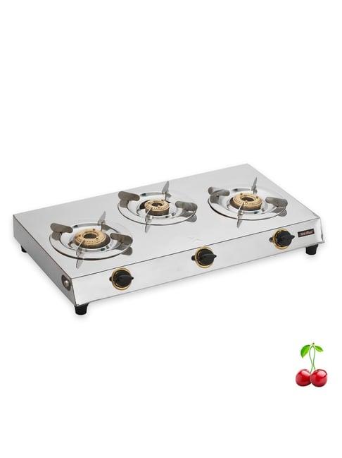 RICHFLAME Gas Stove with 3 Burners ( Silver )