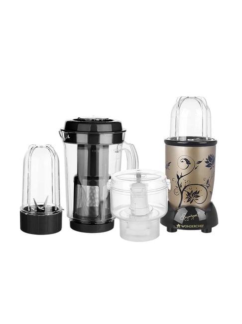 Wonderchef Nutri Blend Juicer 400W with 4 Unbreakable Jars (Champagne)