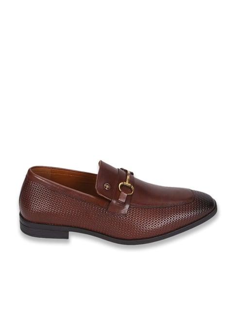 Louis Philippe Men Premium Leather Breathable Anti Slip with Heel Formal Slip-on Shoes