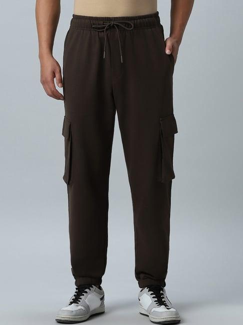 Bewakoof Air 1.0 Men's Brown Oversized Cargo Joggers