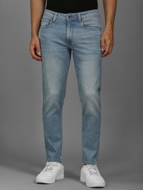 Men Light Blue Mid Smart Fit Jeans