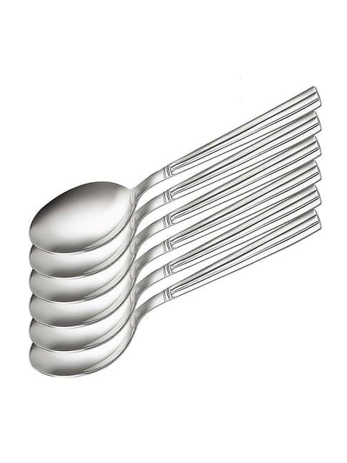 Judge by Prestige Relish Stainless Steel Dessert Spoon 6 pc Set Dishwasher Safe Silver