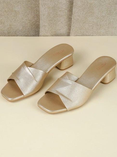 Metro Women's Gold Casual Sandals