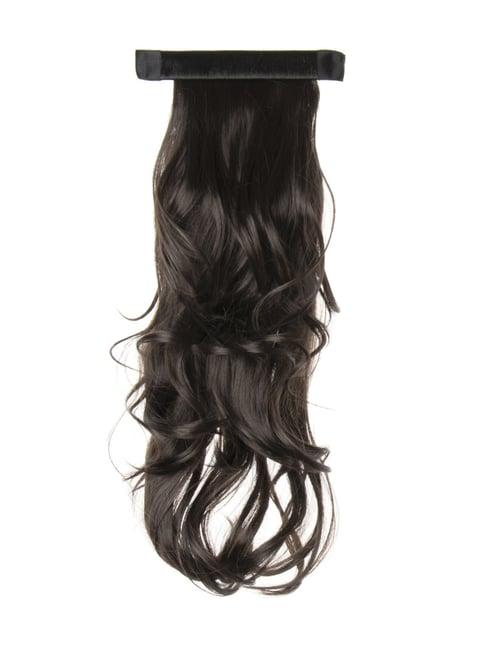 Stasia Street Clip-In Out Curls Dark Brown Pony Tail Hair Extension - 20 Inches