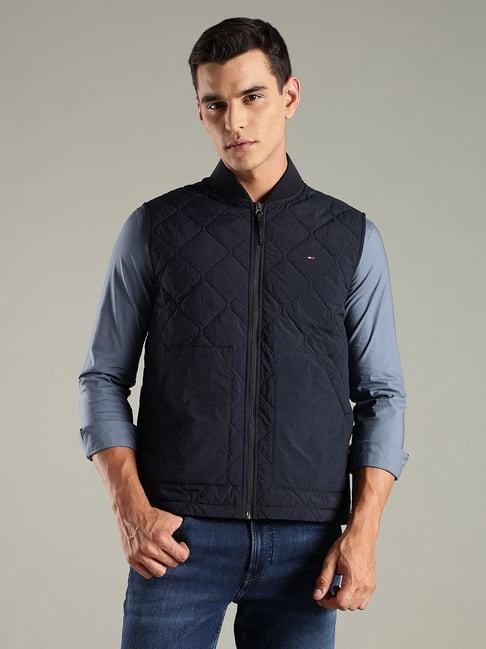 TOMMY HILFIGER Navy Quilted Regular Fit Nylon Jacket